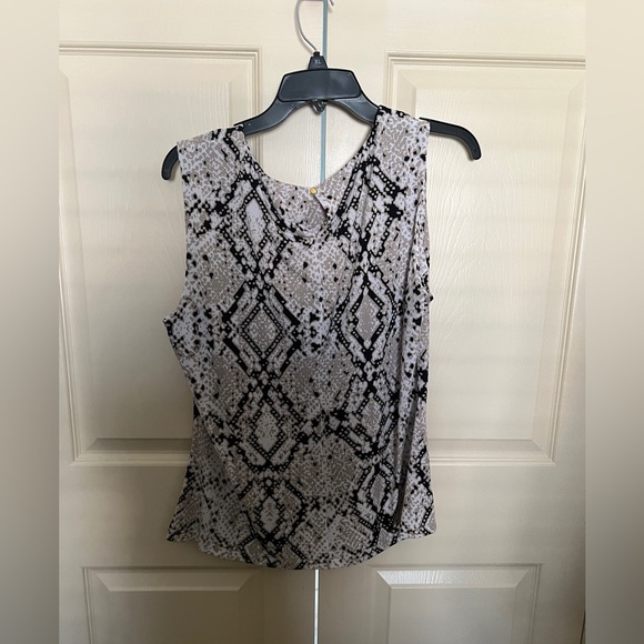 Calvin Klein Sleeveless Pleat-Neck Sz XL - Picture 2 of 4